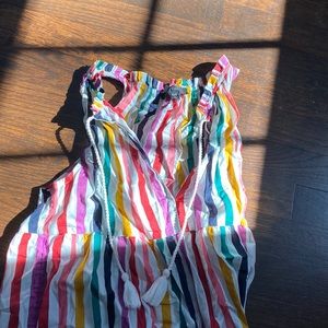 Jcrew striped maxi dress